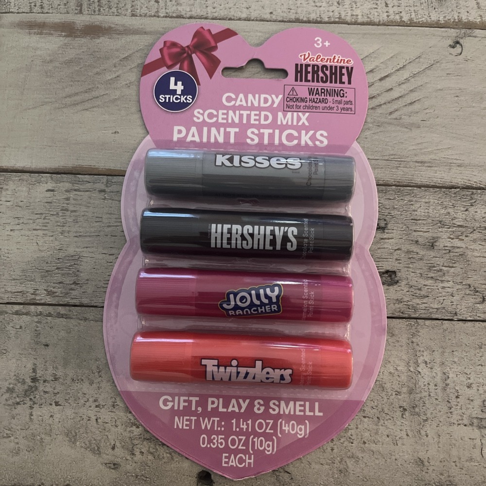 Hershey PAINT STICKS Valentine/Love Gift, Play‎ & Smell Candy Scent Paint Sticks